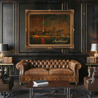 Auckland Skyline New Zealand Poster