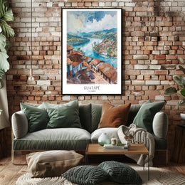 Guatapé Tranquil Hillside View Travel Poster PosterGoat