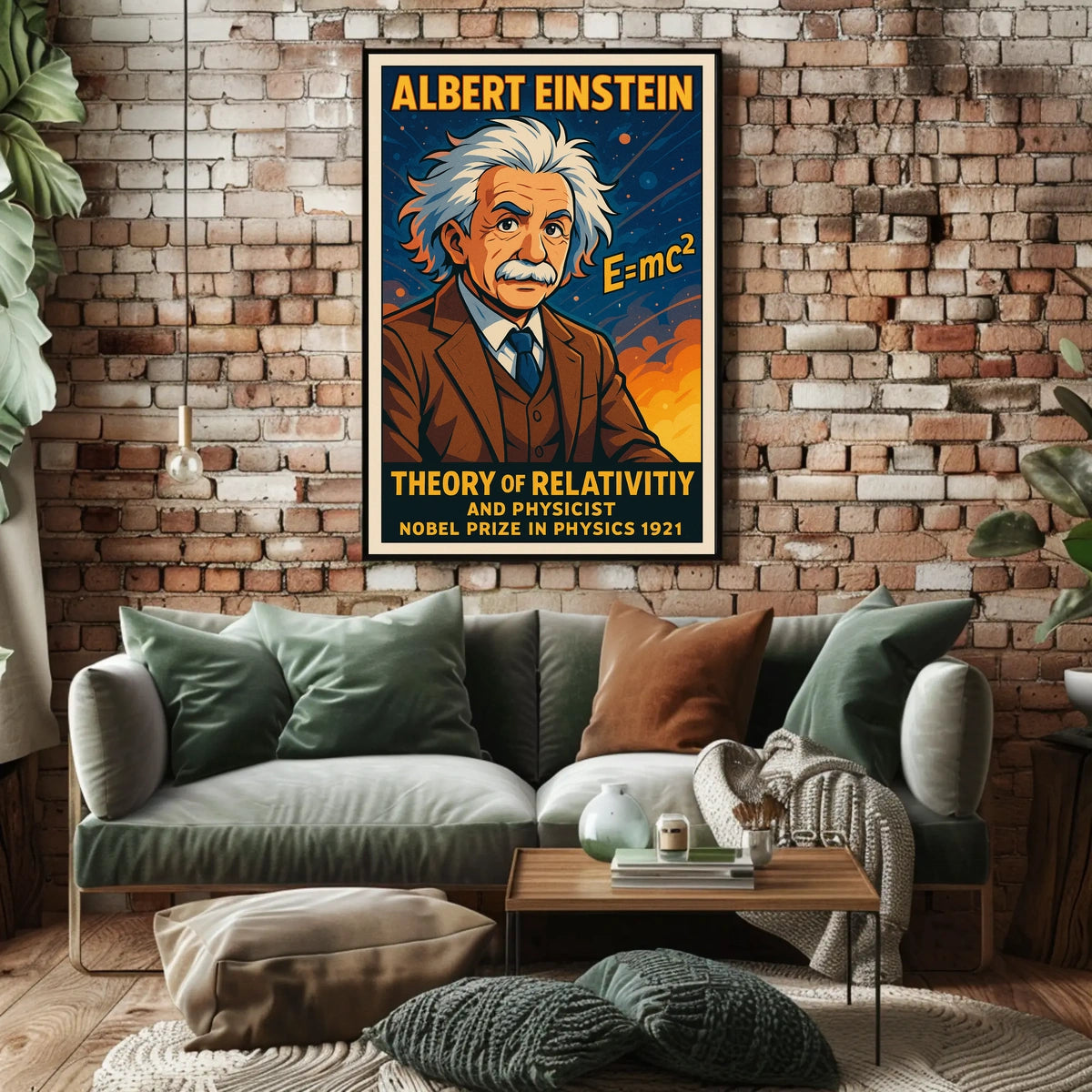 Albert Einstein Theory Of Relativity Education Science Poster