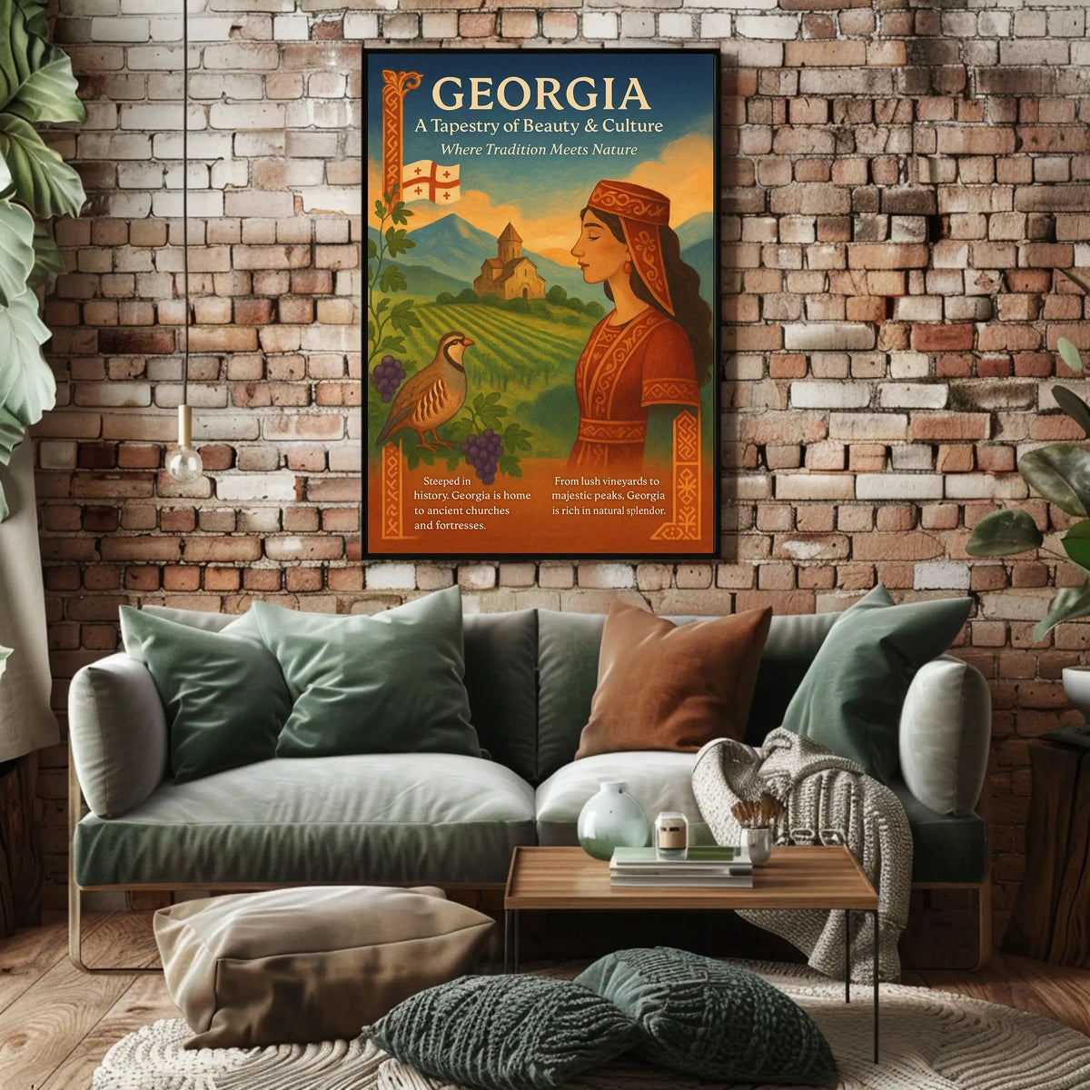 Georgia A Tapestry Of Beauty Culture Poster