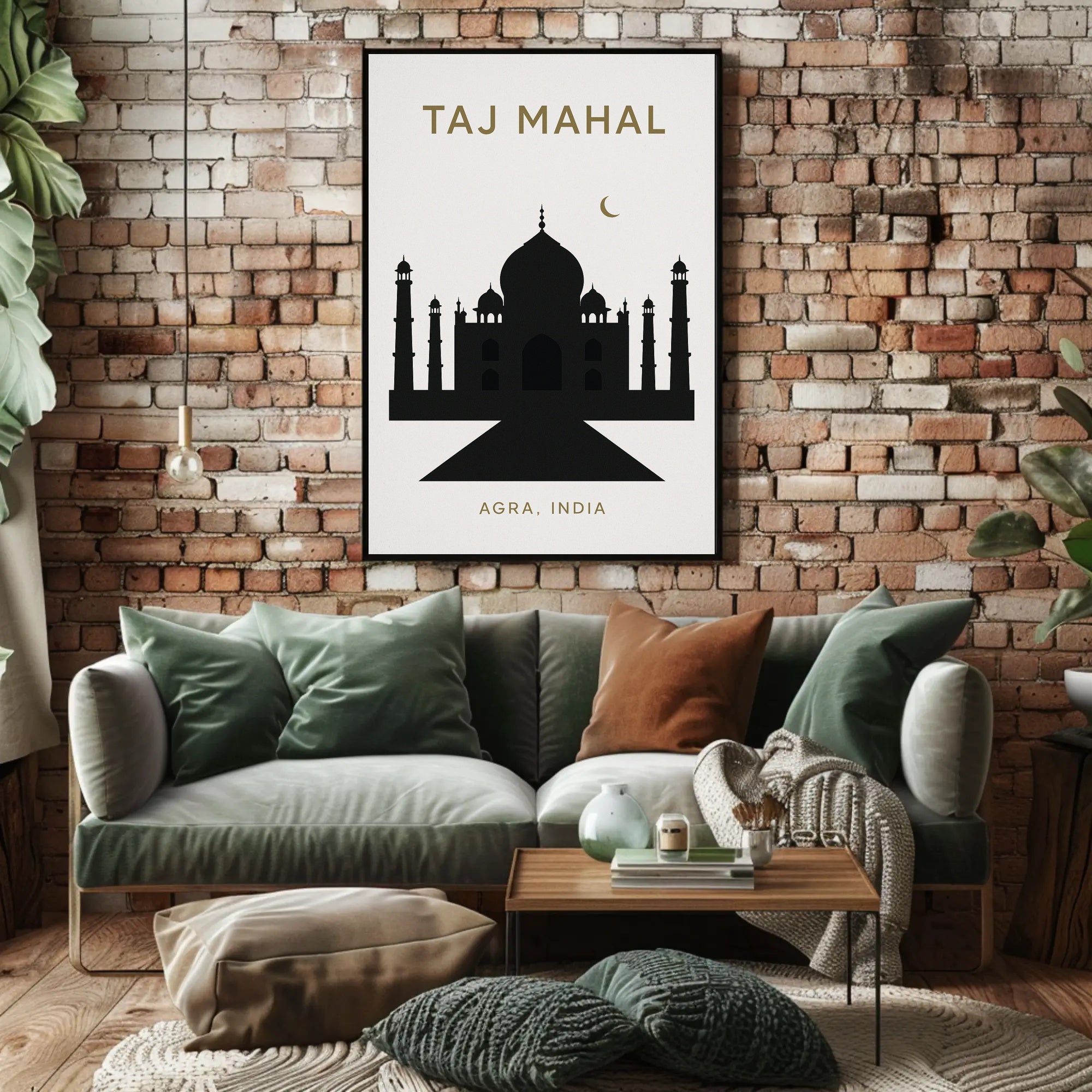 Taj Mahal Agra, India Poster PosterGoat