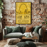 St. Louis Arch Of Light Poster