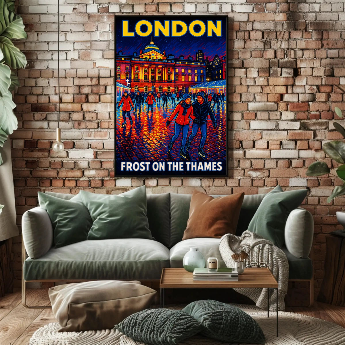 Frost On The Thames Poster