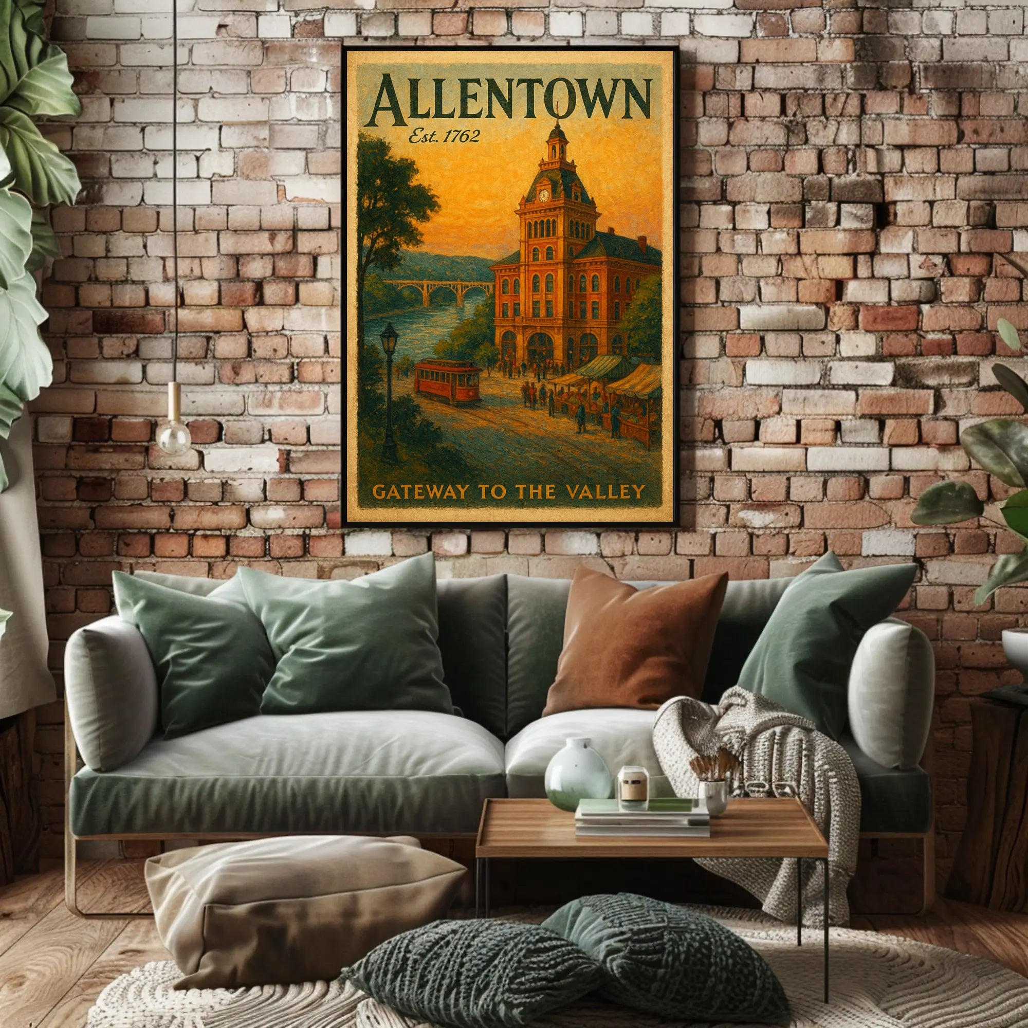 Vintage Allentown: Gateway to the Valley Urban Poster