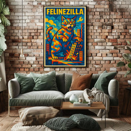 Felinezilla Poster