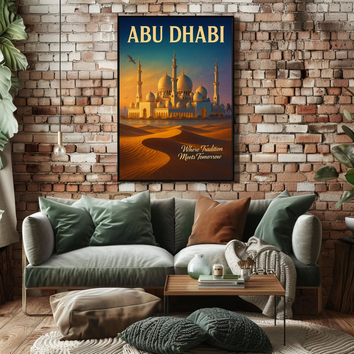 Abu Dhabi Where Tradition Meets Poster