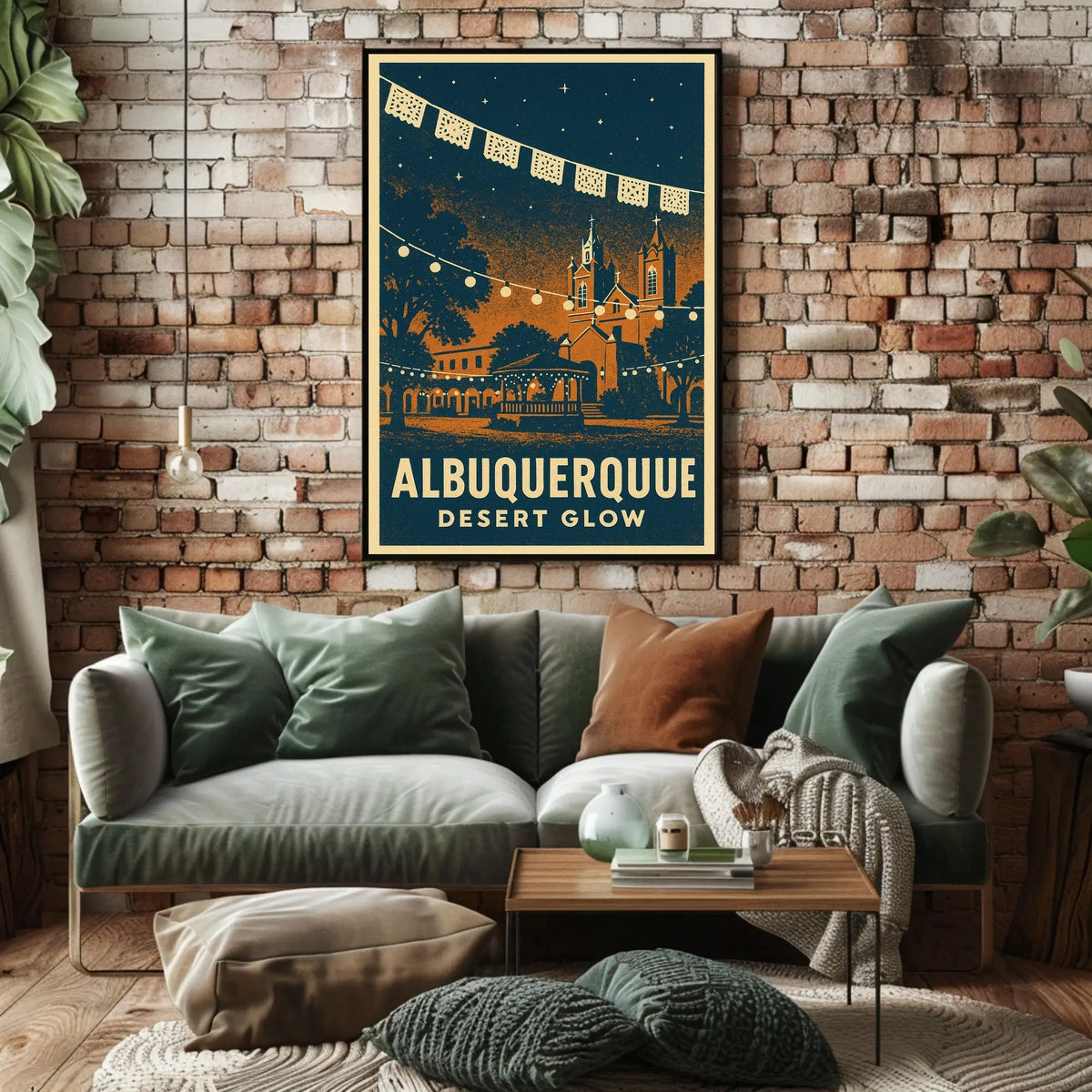 Albuquerque Desert Glow Poster