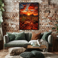Desert Sunset Serenity Poster