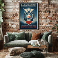 Barack Obama Hope-Inspired Art Print Historical or Presidential Poster