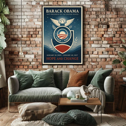 Barack Obama Hope-Inspired Art Print Historical or Presidential Poster