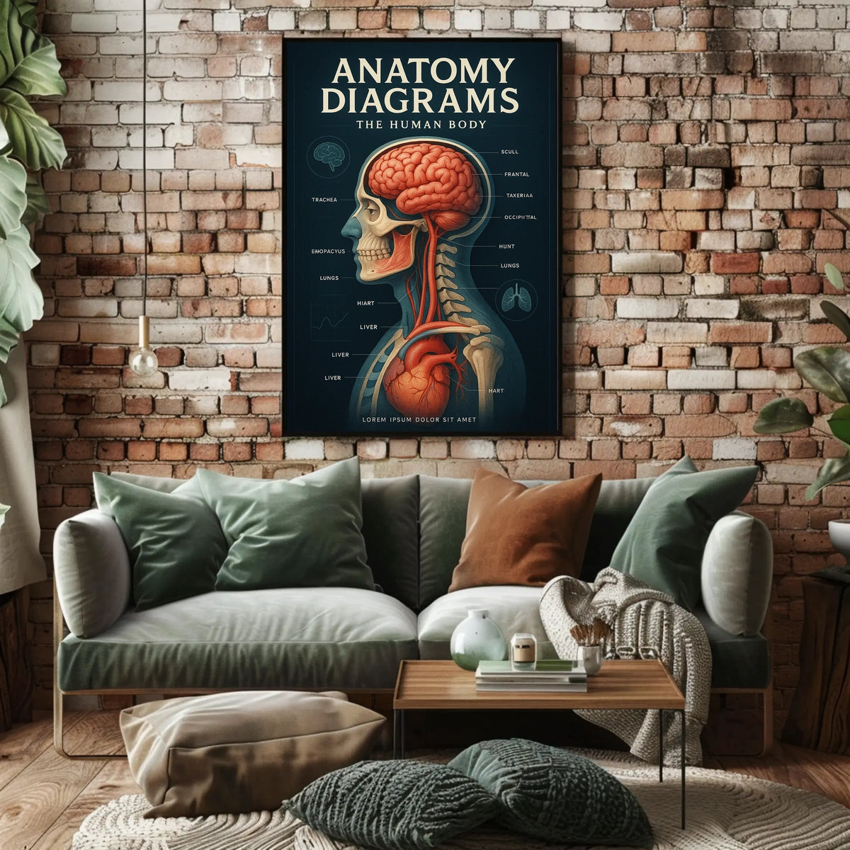 Anatomy Diagrams The Human Body Poster
