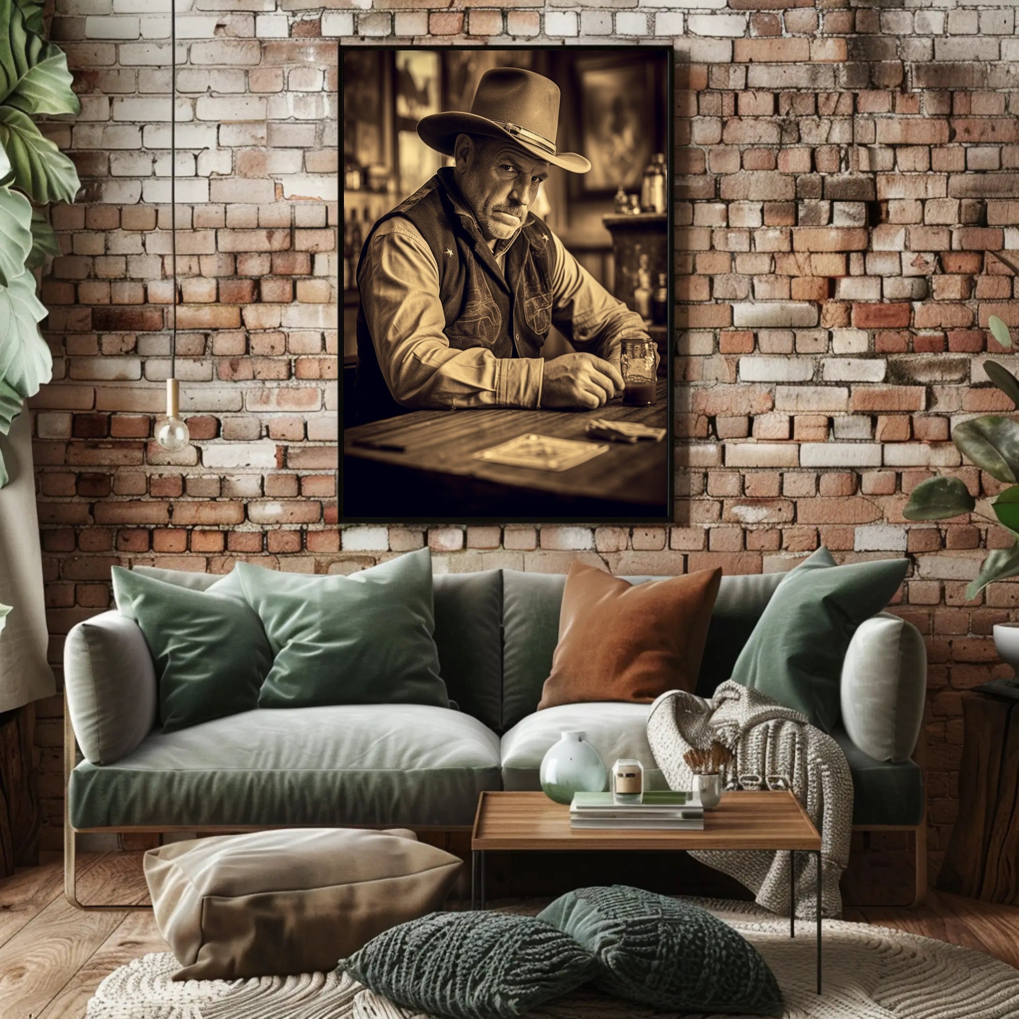 Western Saloon Mood Poster