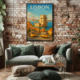 Lisbon, Portugal A City of Light and Charm Poster