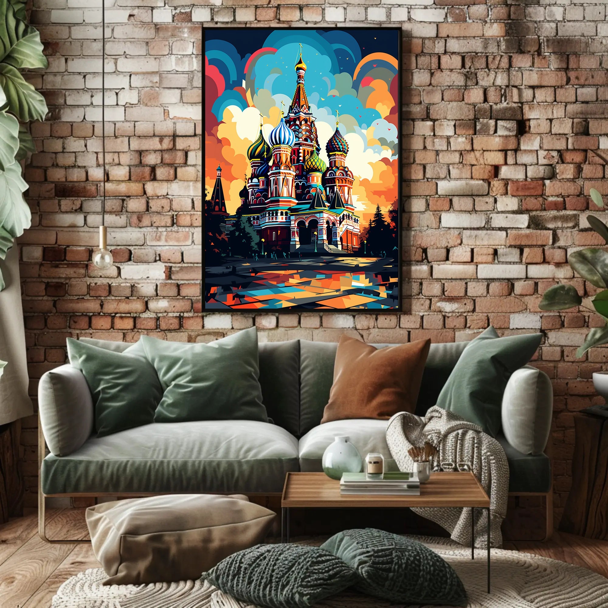 Vibrant St. BasilS Cathedral Poster