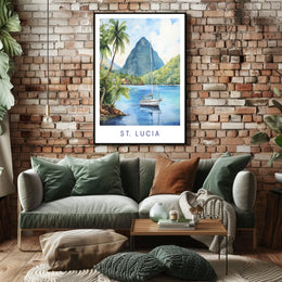 Scenic Beauty Of St. Lucia Poster
