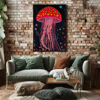 Jellyfish Poster Vibrant Dreamscape Wall Art