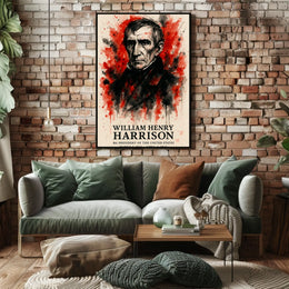 William Henry Harrison Historic 1841 Presidential Poster