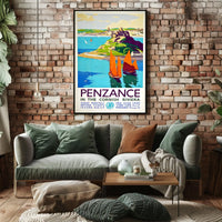 Penzance In The Cornish Riviera Poster