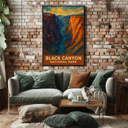Black Canyon National Park Poster Wall Art 18x24 Print