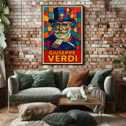 Giuseppe Verdi A Vibrant Tribute Poster
