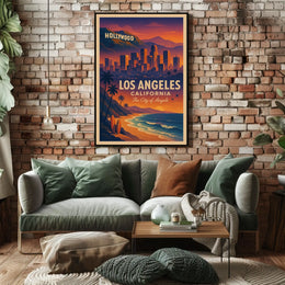 Los Angeles The City of Angels Poster
