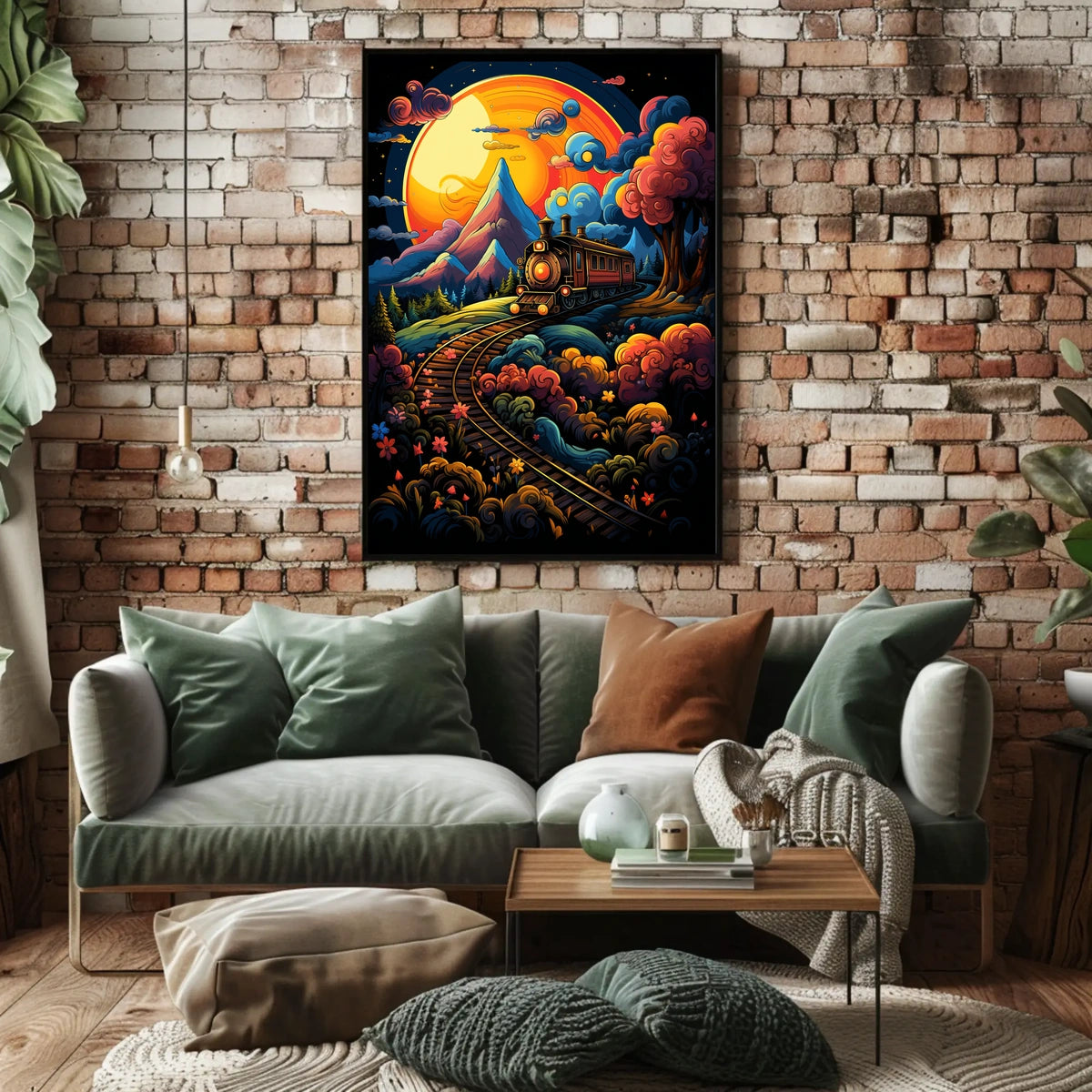 Dreamy Train Journey Poster