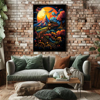 Dreamy Train Journey Poster