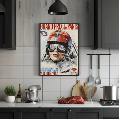 Grand Prix de Paris – 1969 Motor Race Poster