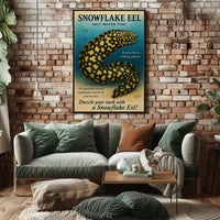 Snowflake Eel Saltwater Fish Poster
