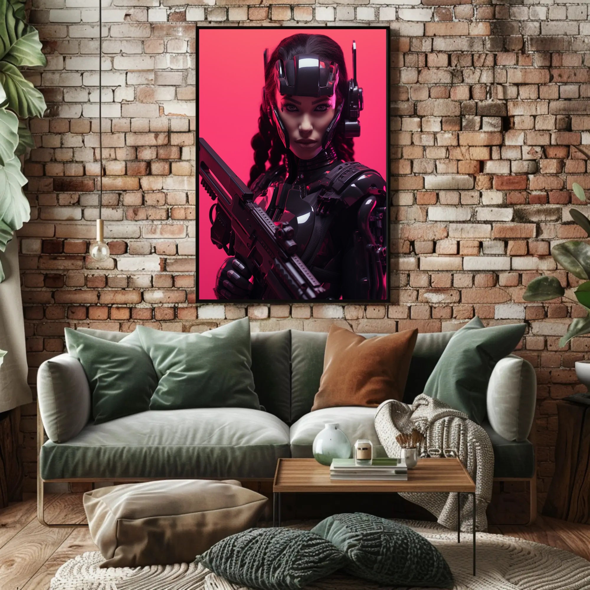 Cybernetic Warrior Poster PosterGoat