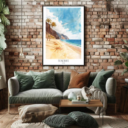 Tenerife Beachscape Poster PosterGoat