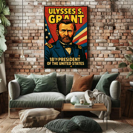 Ulysses S Grant 18th President Poster Wall Art Decor