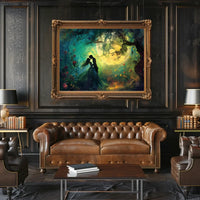 Moonlit Lovers in Enchanted Forest Poster