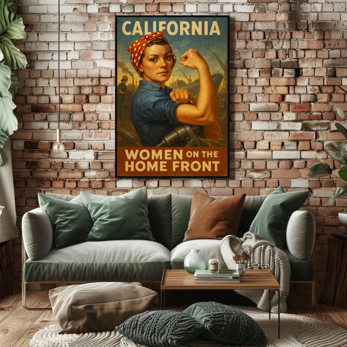 California Women On The Home Front Poster