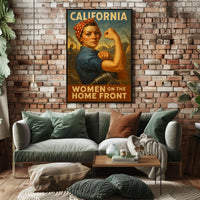 California Women On The Home Front Poster