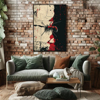 Ant On Abstract Canvas Abstract Poster