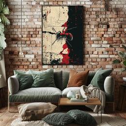 Ant On Abstract Canvas Abstract Poster