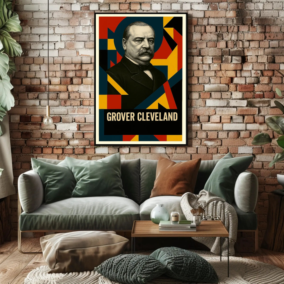 Grover Cleveland 24th President of the United States Abstract Pop Poster