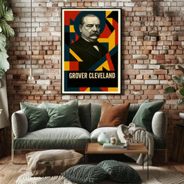 Grover Cleveland 24th President of the United States Abstract Pop Poster