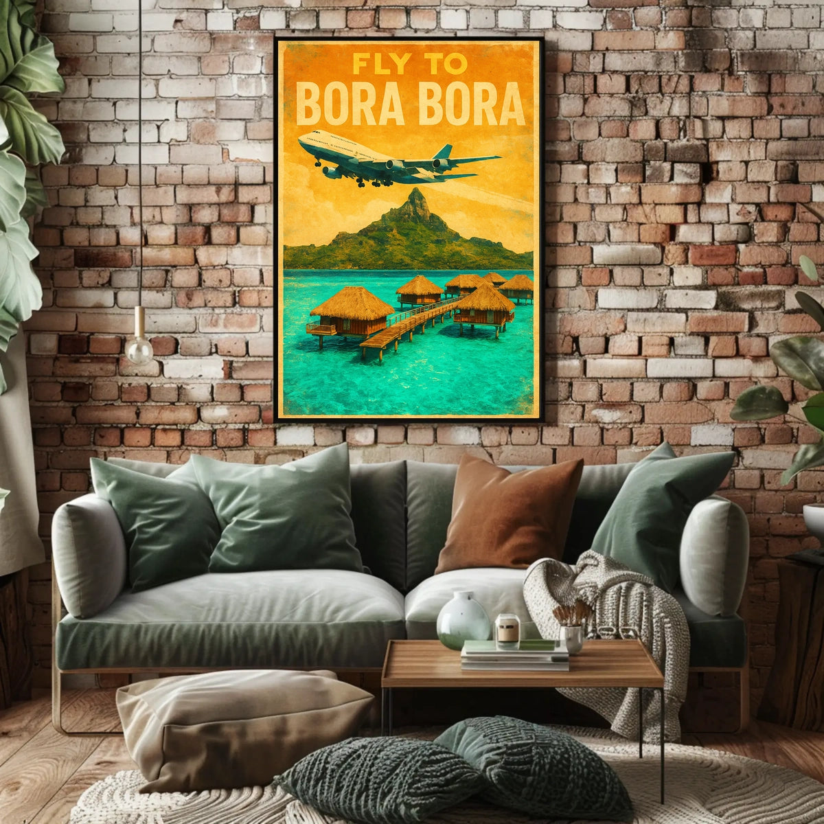 Fly To Bora Bora Poster
