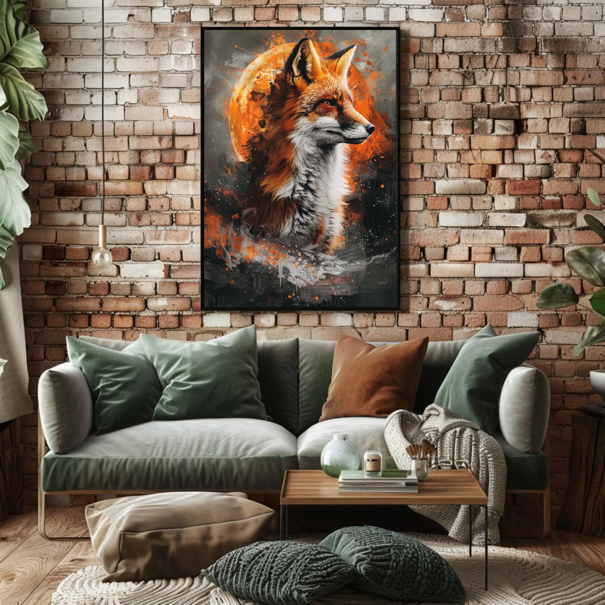 Majestic Fox in Cosmic Splendor Poster PosterGoat