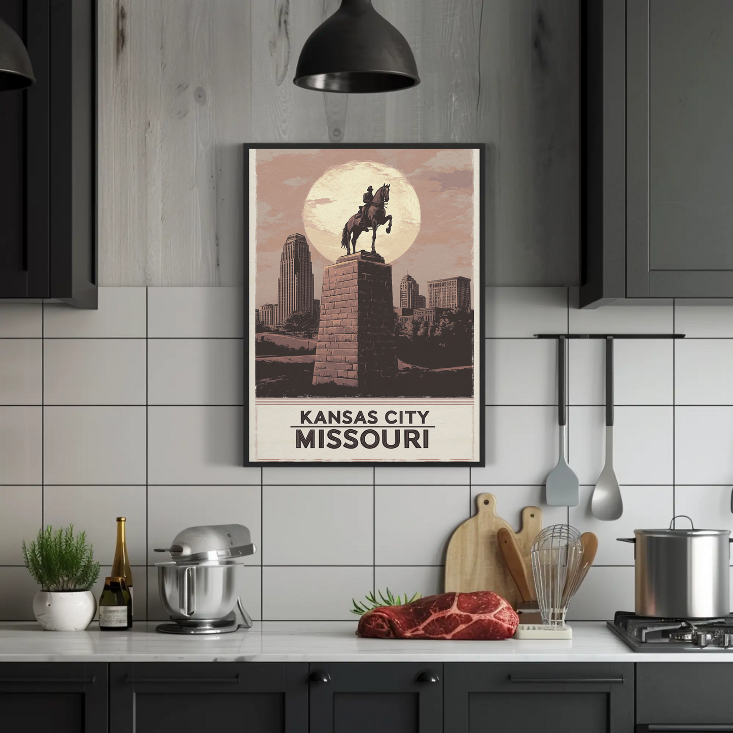 Kansas City Missouri Vintage Poster