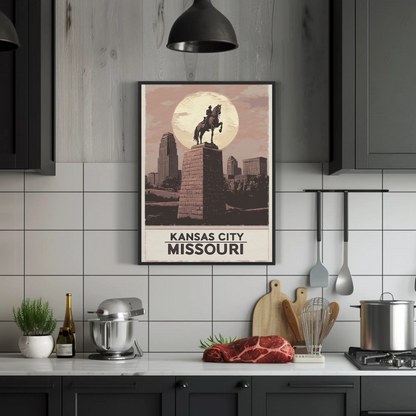 Kansas City Missouri Vintage Poster