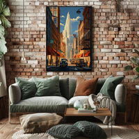 Vintage Cityscape Vintage Poster PosterGoat