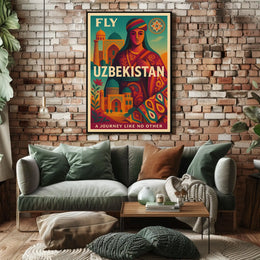 Fly Uzbekistan A Journey Like No Other Poster