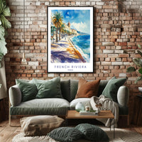 French Riviera Scenic View Poster PosterGoat