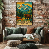 Wrangell-St. Elias Alaska Wilderness Poster