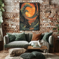 Vintage Architectural Wonders Art Poster