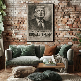 Donald Trump The Pillar of Strength Poster