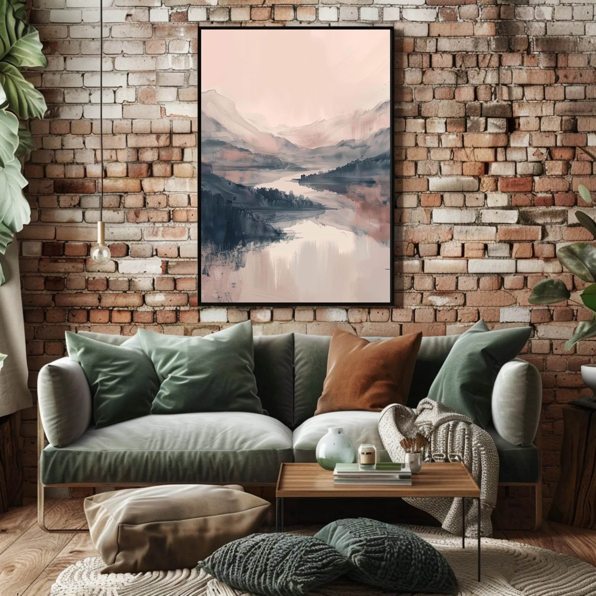 Serene Mountain Landscape Poster